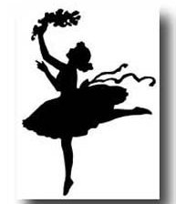 Схема вышивки «Балерина с веткой»