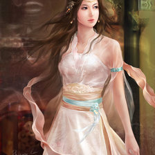 Девушка в пагоде