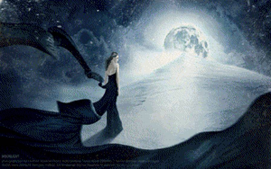 Космос - девушка, фэнтези, женщина - предпросмотр