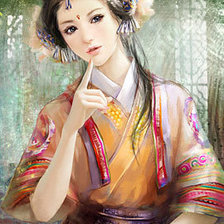 Схема вышивки «Школьница»