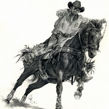 Схема вышивки «ковбой»