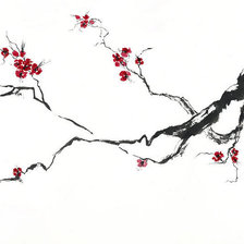 Схема вышивки «Цветущая ветка»