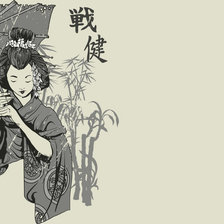 Схема вышивки «Гейша»