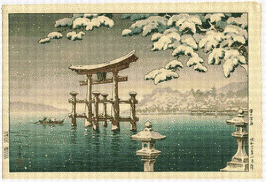 Тория - природа, зима, япония - предпросмотр