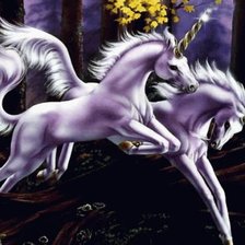 Схема вышивки «единорог»