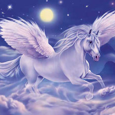 Схема вышивки «единорог»