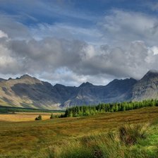 Схема вышивки «Высокогорья Шотландии»