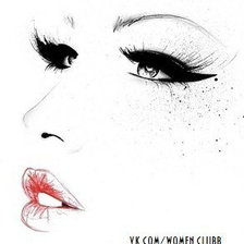 Схема вышивки «глаза»