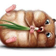 Схема вышивки «хомячок»