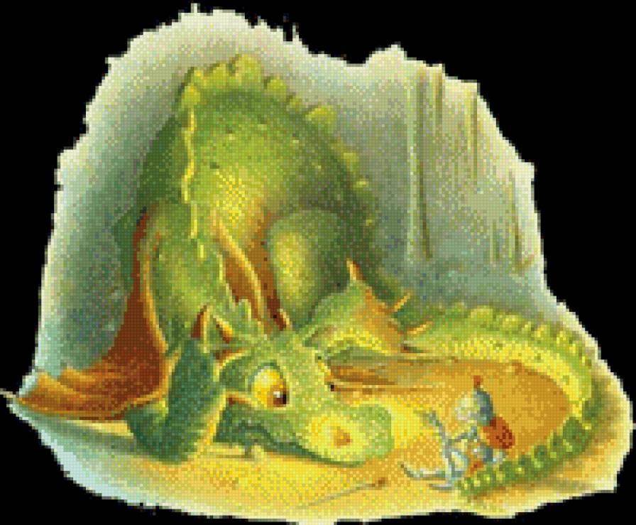 Рыцарь и дракон - предпросмотр