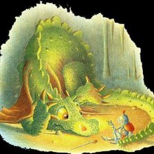 Схема вышивки «Рыцарь и дракон»