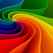 Схема вышивки «радужная абстракция»