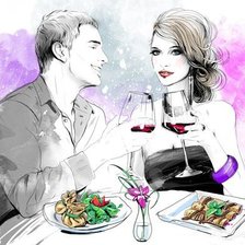 Схема вышивки «свидание»