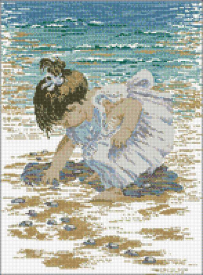 Ракушки - дети, море - предпросмотр