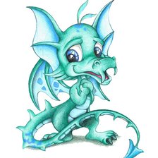 Схема вышивки «дракоша»