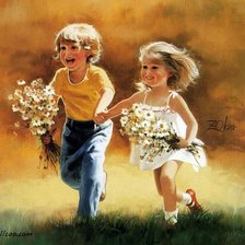 Схема вышивки «друзья»