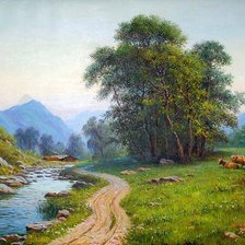 Схема вышивки «речка»