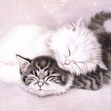 Схема вышивки «Котята»