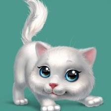 Схема вышивки «Котёнок»