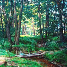 Схема вышивки «в лесу»