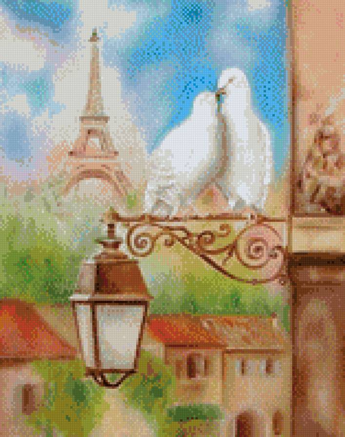 париж - любовь моя - голуби, пара, париж, любовь - предпросмотр