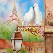 Схема вышивки «париж - любовь моя»