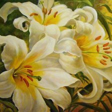 Схема вышивки «Лилии»