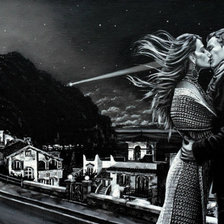 Схема вышивки «поцелуй в ночи»