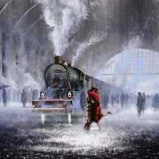 Схема вышивки «под дождем»