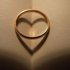 Схема вышивки «кольцо в книге»