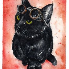 Схема вышивки «кот 3»