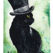 Схема вышивки «кот 4»