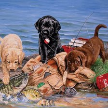 Схема вышивки «Рыбалка»