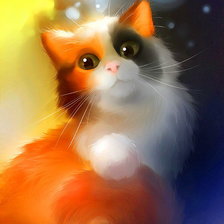 Схема вышивки «Кошечка»