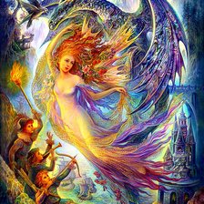 Схема вышивки «борьба добра и зла»