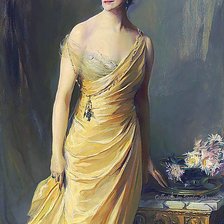 Схема вышивки «портрет аристократки»