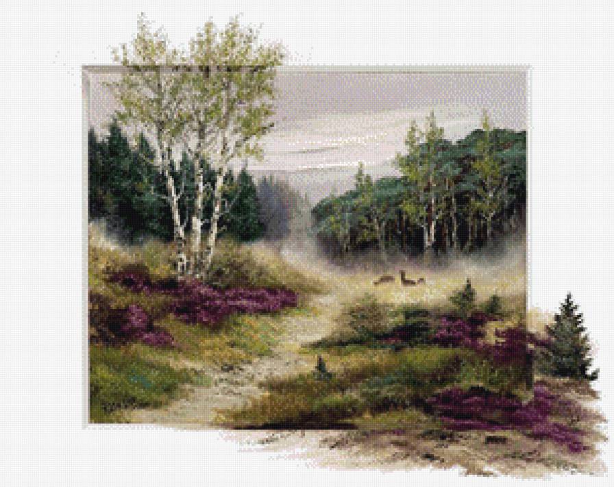 лесная опушка - лес, пейзаж - предпросмотр