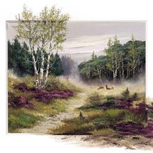 Схема вышивки «лесная опушка»