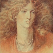 Схема вышивки «женский портрет»