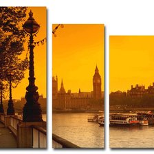 Схема вышивки «город на закате»