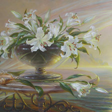 Схема вышивки «лилии»