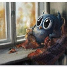 Схема вышивки «совушка»