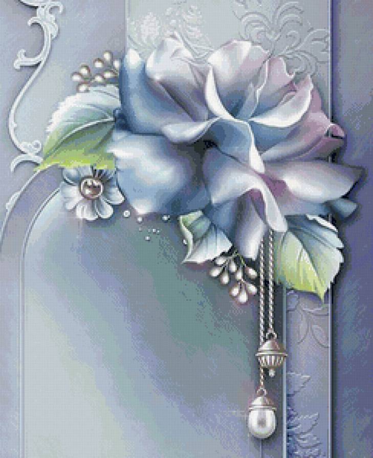 подушка с розой - цветок, подушка, нежность, роза - предпросмотр