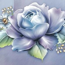 Схема вышивки «панно с розой»