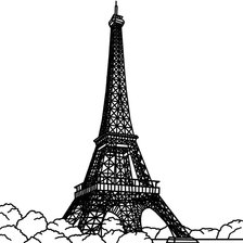 Схема вышивки «Ейфелева вежа»