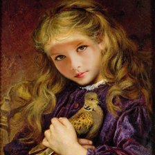 Девочка с птичкой