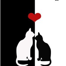 Схема вышивки «коты»