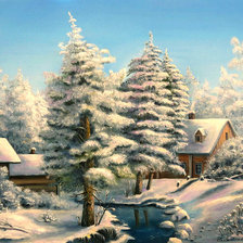 Схема вышивки «Серия "Зимние пейзажи"»