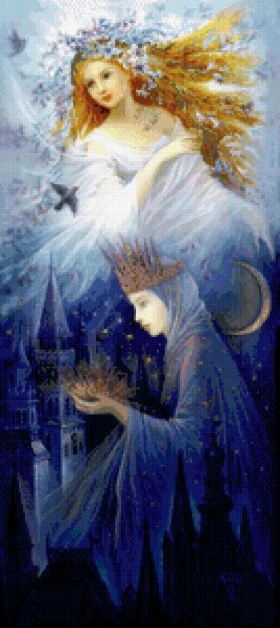 день и ночь - сказка, добро, ночь, фентези, девушка, зло, день - предпросмотр