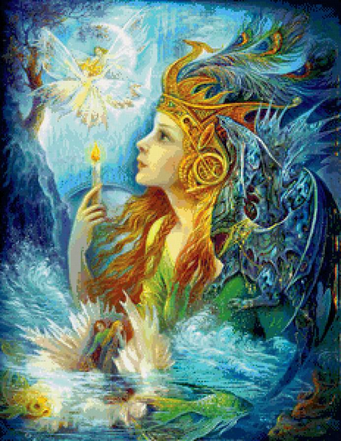 зачарованная принцесса - дракон, фентези, сказка, эльфы, арт, принцесса - предпросмотр